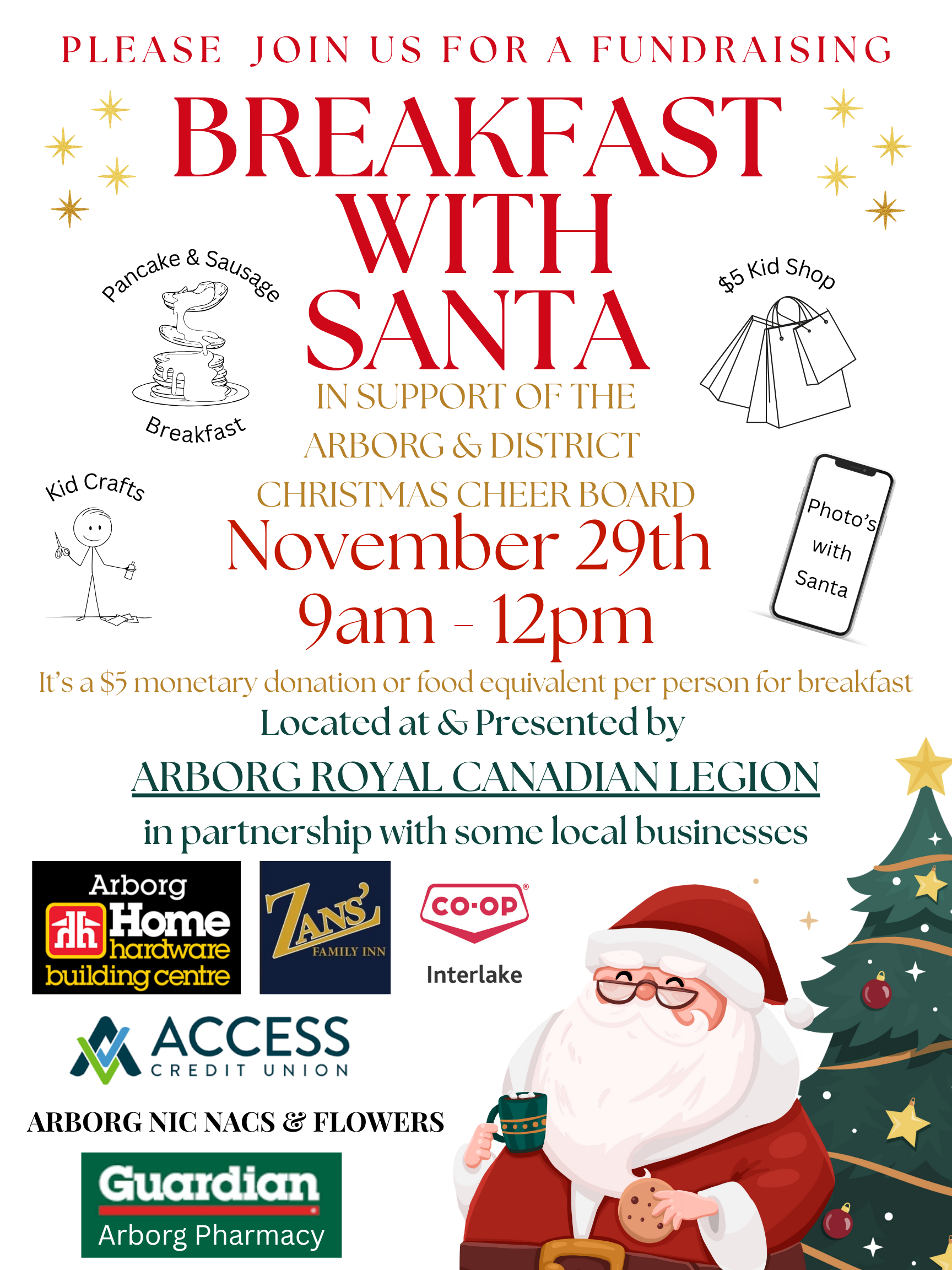 2025 Breakfast with Santa Poster